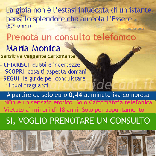 prenota consulto telefonico con Mariamonica